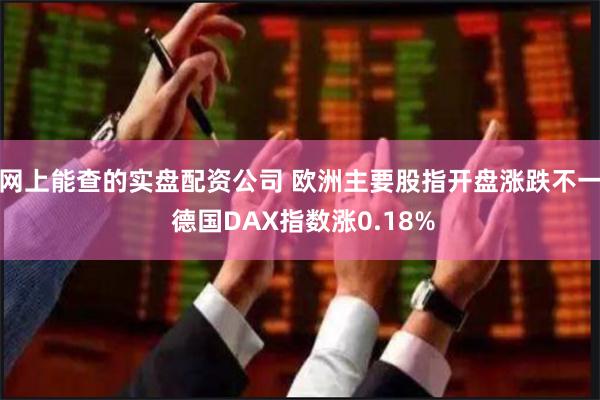 网上能查的实盘配资公司 欧洲主要股指开盘涨跌不一 德国DAX指数涨0.18%