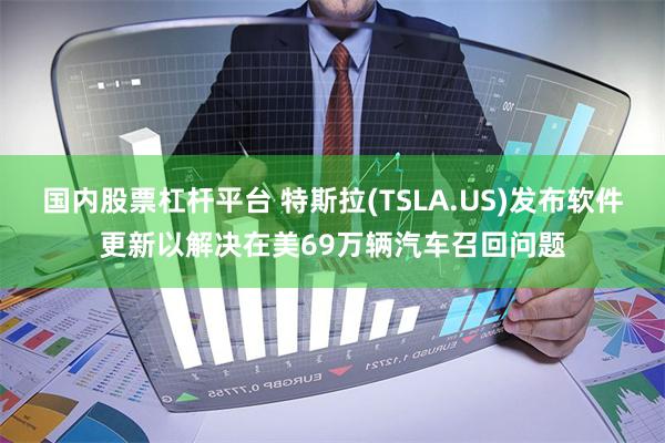 国内股票杠杆平台 特斯拉(TSLA.US)发布软件更新以解决