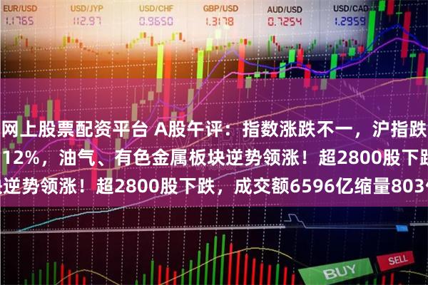 网上股票配资平台 A股午评：指数涨跌不一，沪指跌0.45%创